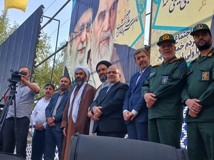 اجتماع و رژۀ بزرگ جان فدا در خمینی شهر