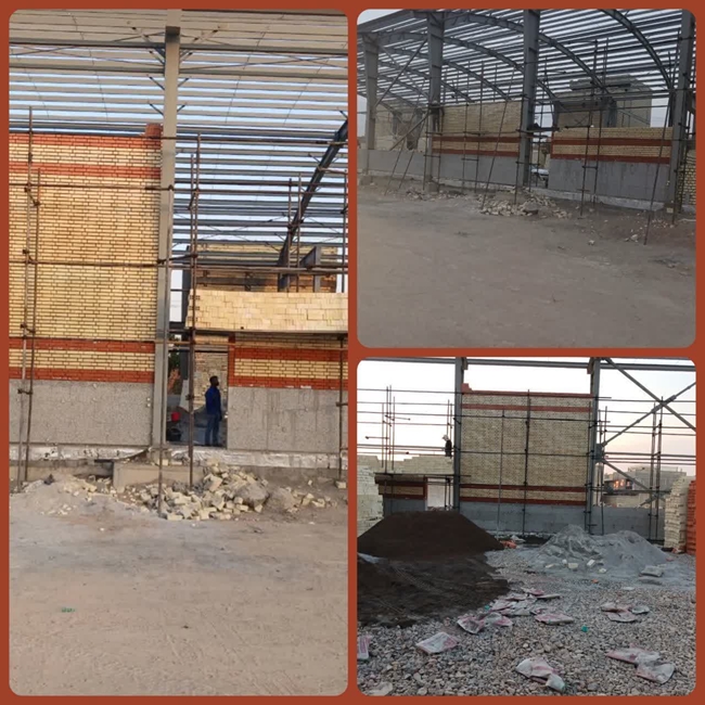 دیوارکشی ورزشگاه کرتمان