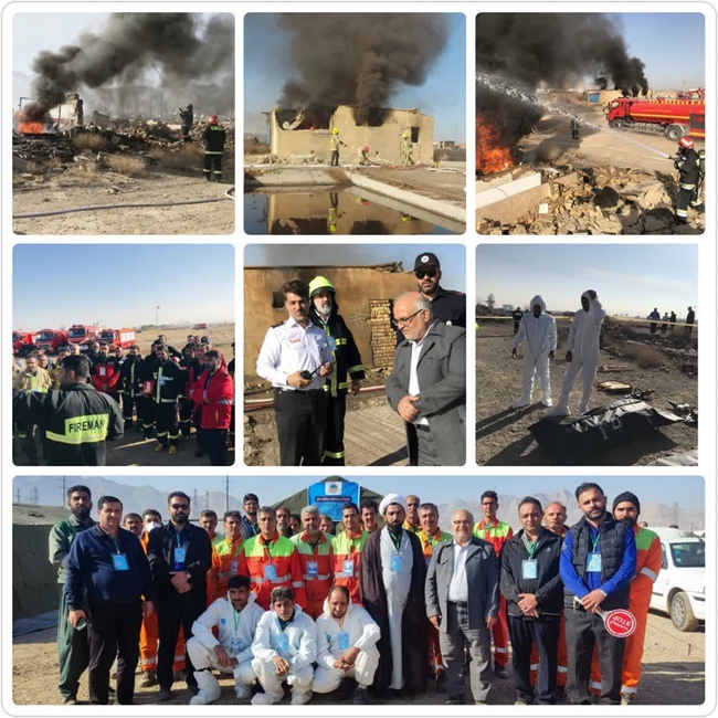برگزاری مانور تمام عیار زلزله با محوریت آتش نشانی خمینی شهر