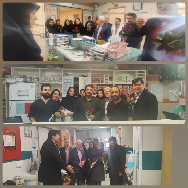 دیدار شهردار و اعضای محترم شورای شهر با پرستاران در روز پرستار